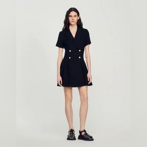 Sandro Short tweed coat dress
